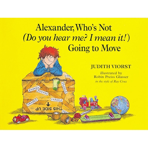 Product Description: Alexander isnotgoing to leave his best friend Paul. Or Rachel, the best babysitter in the world. Or the Baldwins, who have a terrific dog named Swoozie. Or Mr. and Mrs. Oberdorfer, who always give great treats on Halloween. Who cares if his father has a new job a thousand miles away? Alexander is not --Do you hear him? He Means it!-- going to move.</br>Alexander's back, facing another of childhood's trials and tribulations with Judith Viorst's trademark humor and keen sense of what's important to kids.</br> Alexander, Who's Not (Do you hear me)